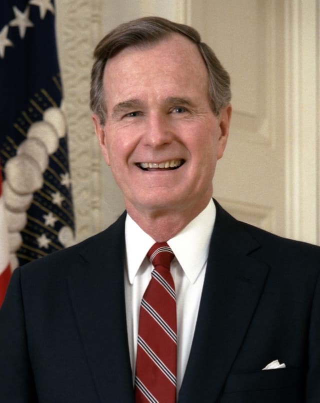 Official portrait of George H. W. Bush