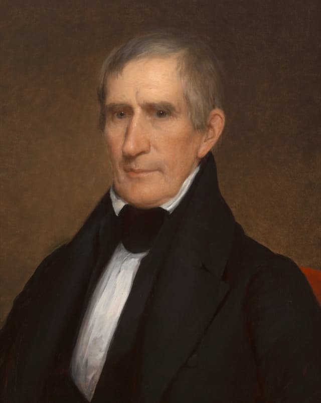 Official portrait of William Henry Harrison